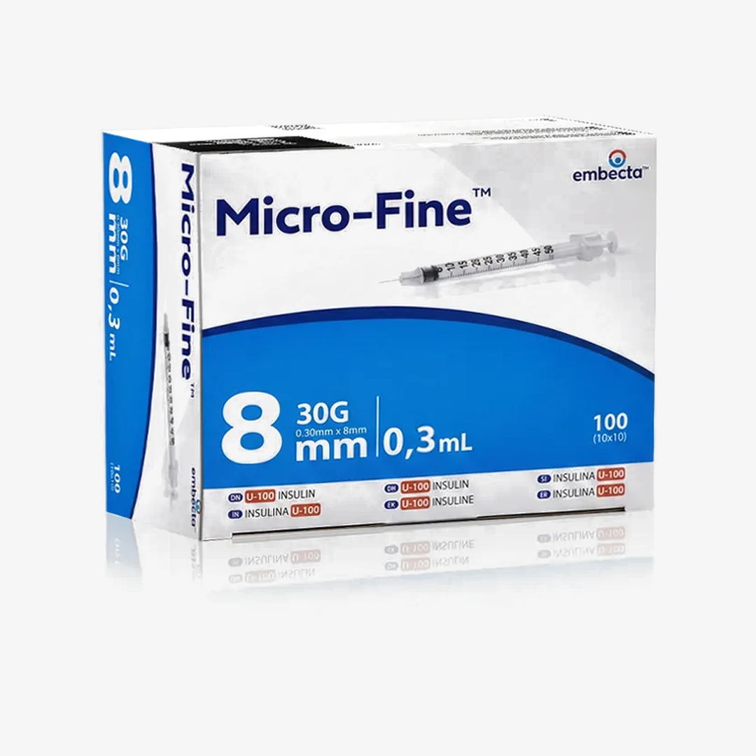 Embecta Micro-Fine+ Penkanyle 0.3ml 30G (100 empty syringes)