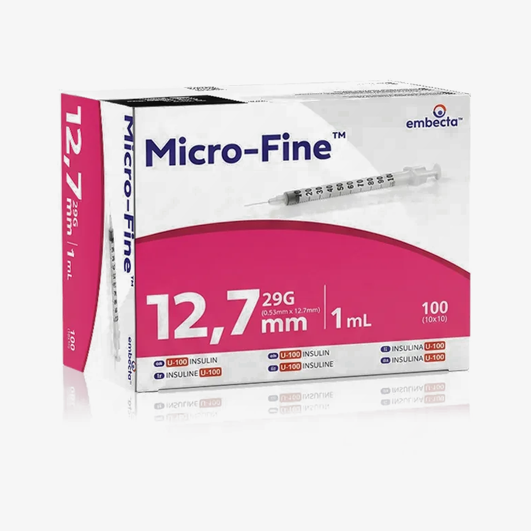 Embecta Micro-Fine+ Penkanyle 1ml 29G (100 empty syringes)