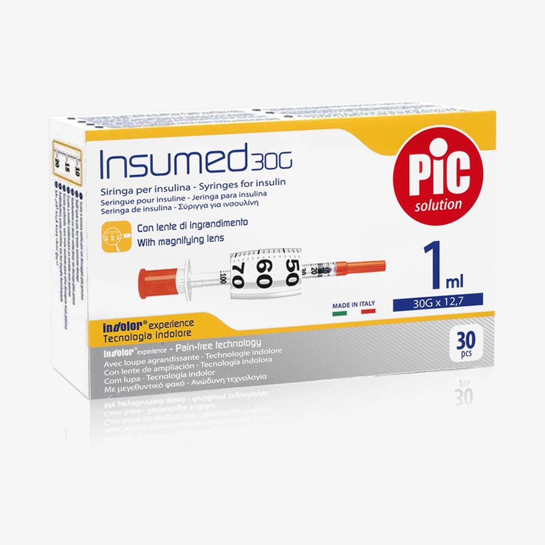 Insumed 1ml 30G x 12.7mm (30 empty syringes)