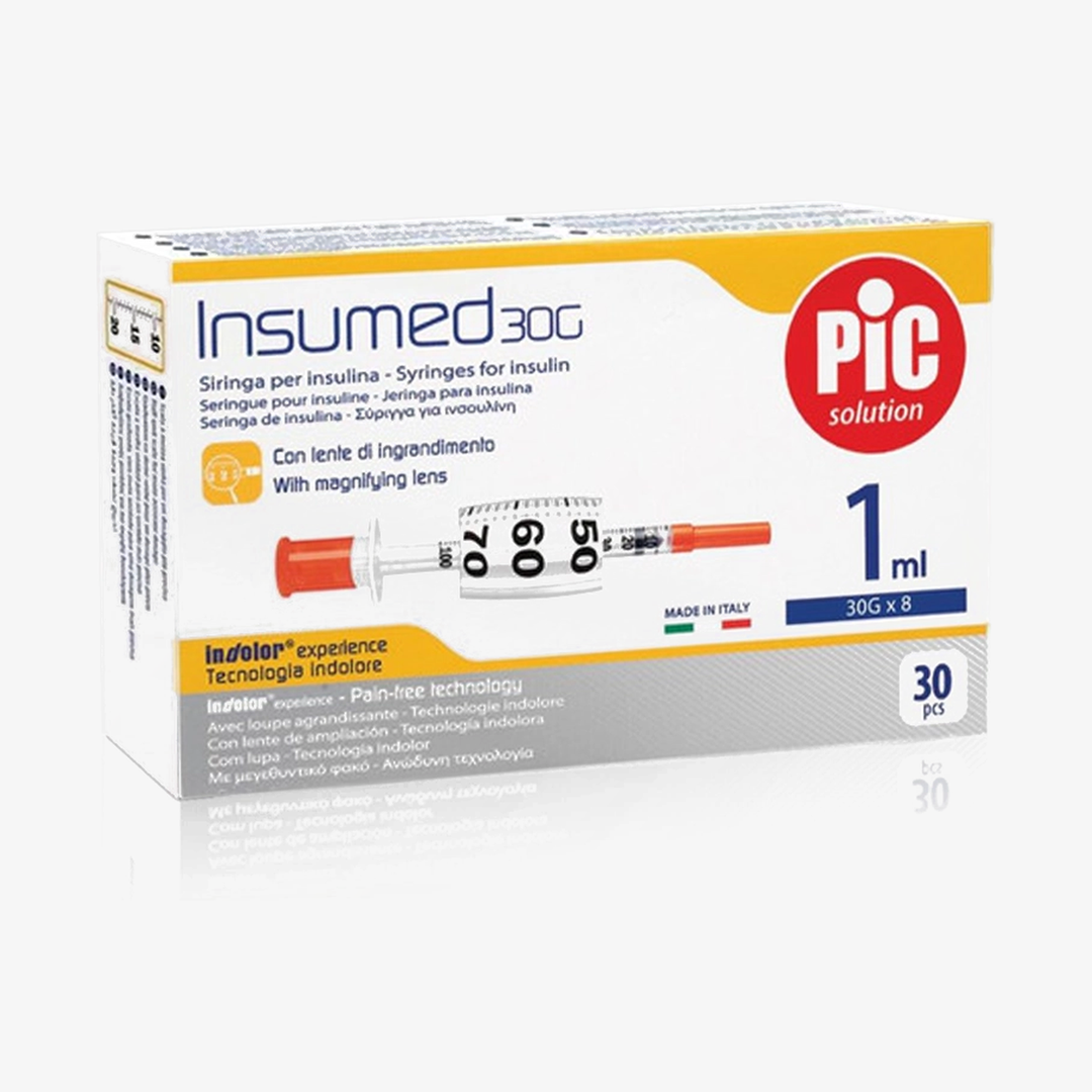 Insumed 1ml 30G x 8mm (30 empty syringes)