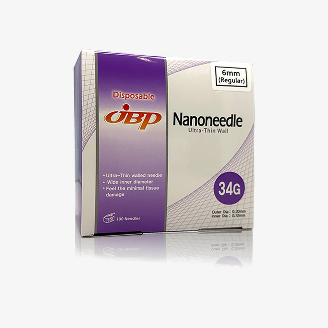 JBP Nanoneedle 34G x 6mm (100 needles)