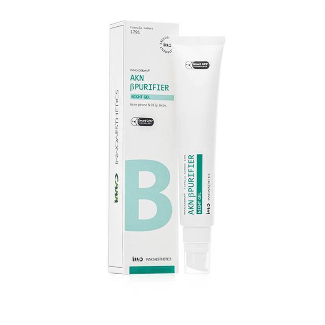 INNOAESTHETICS INNO-DERMA AKN β Purifier Night Gel (1 x 50g)